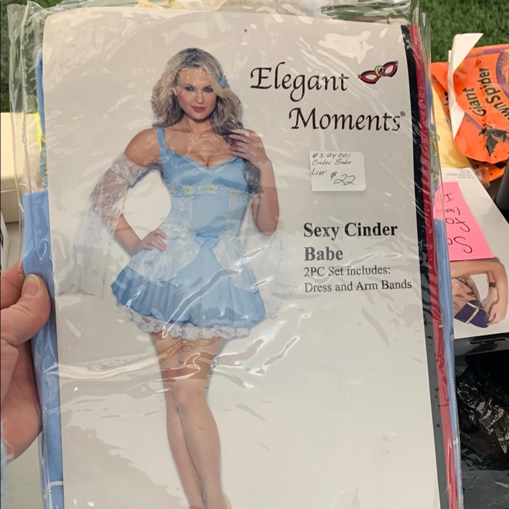 Elegant Moments Sexy Cinder Babe Costume - Blue